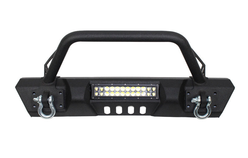 Fishbone Offroad 07-18 Jeep Wrangler JK Frnt Stubby Winch Bumper W/Tube Guard - Blk Txtrd Pwdrcoated FB22004 FB22004 User 1
