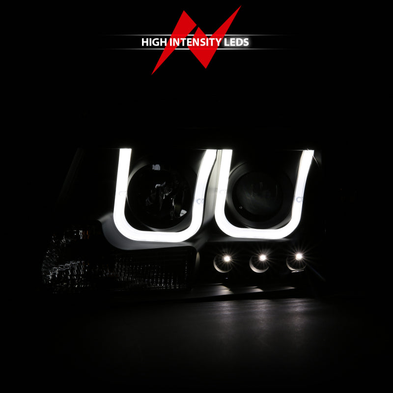 Anzo 2004-2008 Ford F-150 Projector Headlights w/ U-Bar Black 111288 User 6
