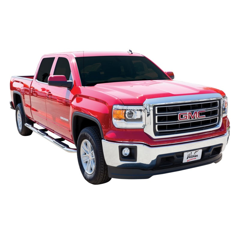 Westin 2014-2018 Chevy Silverado 1500 Crew Cab (6.5 ft bed) Platinum 4 Oval WTW Nerf Step Bars - SS 24-54550 24-54550 Photo - Mounted