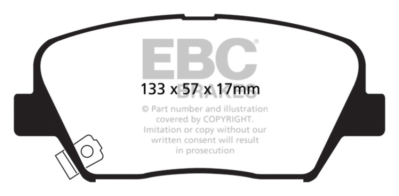 EBC Disc Brake Pad Set DP61863 Photo - Primary