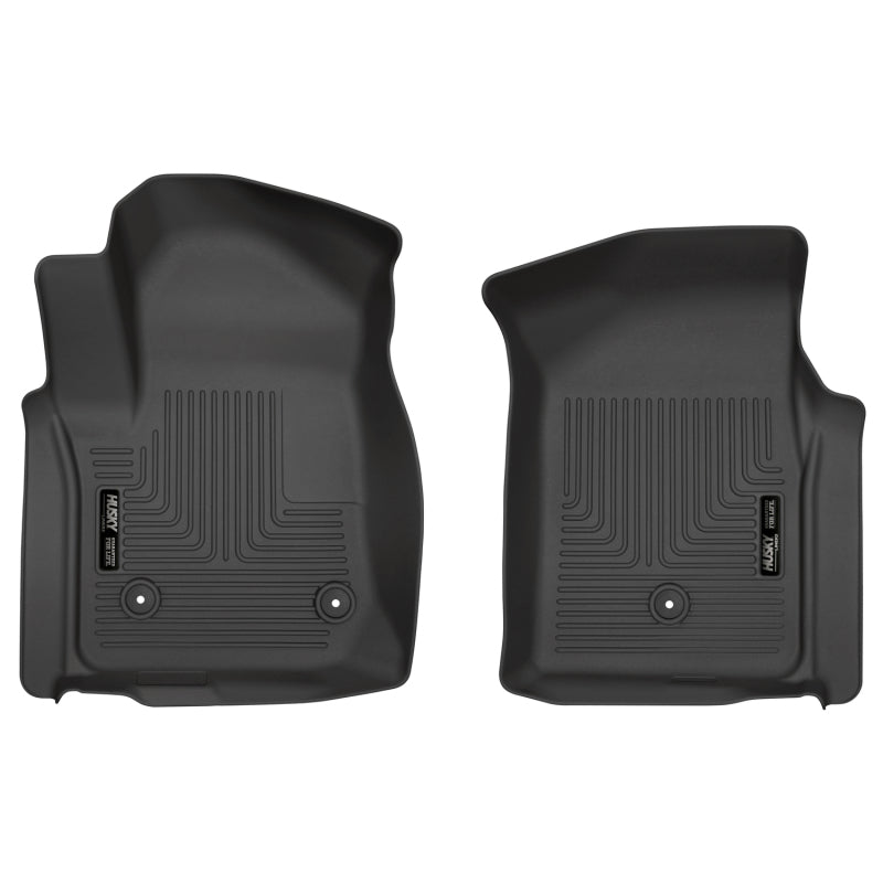Husky Liners 19-20 Chevy Silverado WeatherBeater Black Floor Liners - Front 13201 13201 Photo - Primary