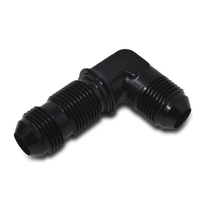 Russell -6 AN 90° Flare Bulkhead Adapter (Black Finish) 661253 Photo - out of package