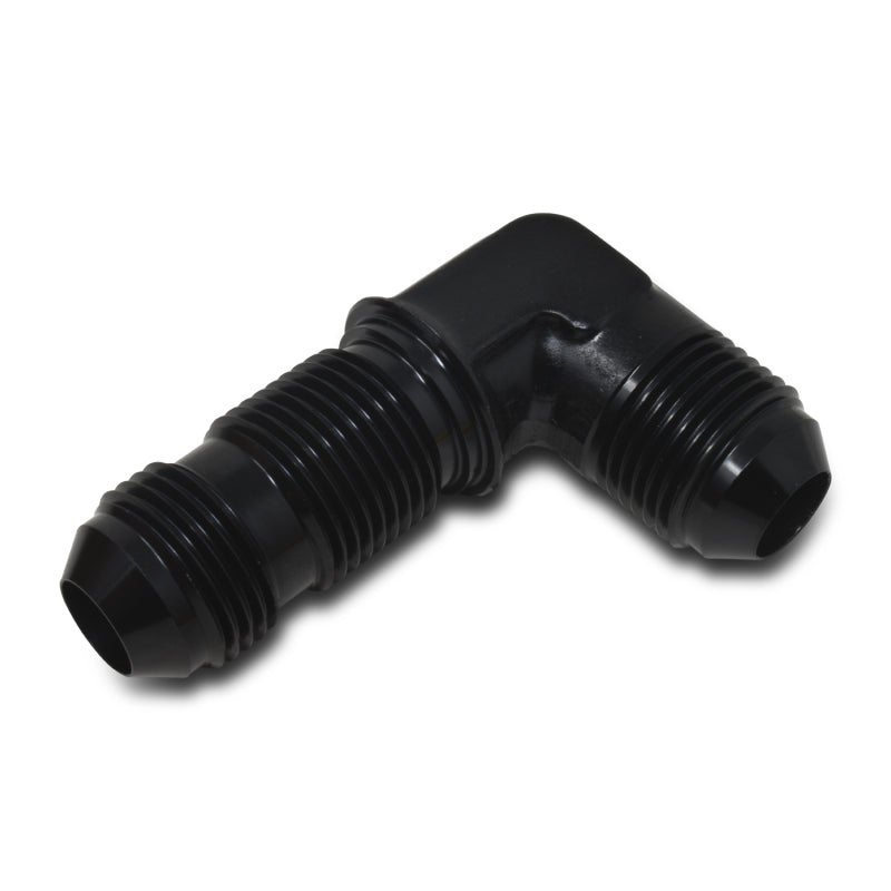 Russell -6 AN 90° Flare Bulkhead Adapter (Black Finish) 661253 Photo - out of package