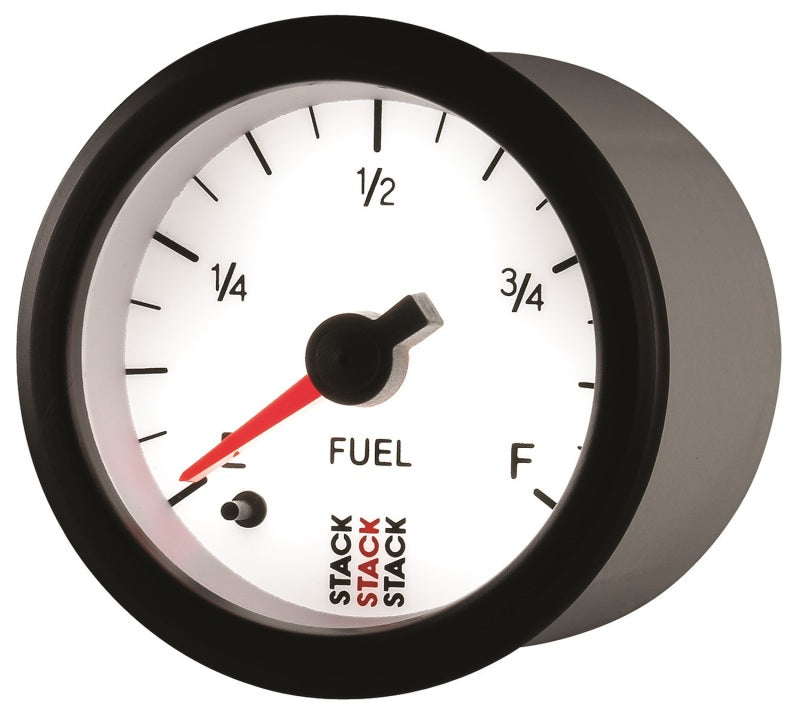 Autometer Stack 52mm 0-280 Ohm Programmable Pro Stepper Motor Fuel Level Gauge - White ST3365 ST3365 User 3