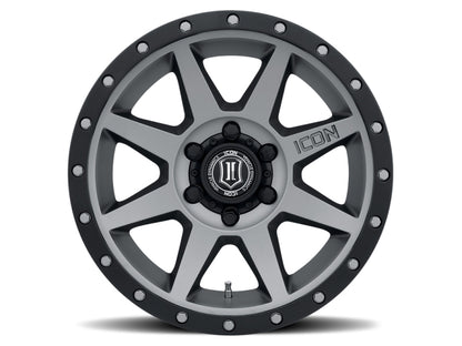 ICON Rebound 18x9 6x135 6mm Offset 5.25in BS 87.1mm Bore Titanium Wheel 1818906352TT 1818906352TT Photo - Close Up