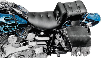 Mustang Motorcycle Mustang 58-84 Harley FX/FL Duke Extra Wide 1PC Seat Regal - Black 75060 75060 User 1