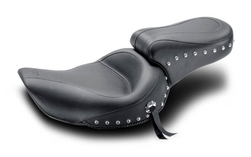 Mustang Motorcycle Mustang 91-05 Harley Dyna Standard Touring Solo Seat w/Studs - Black 75471 75471 Photo - Primary
