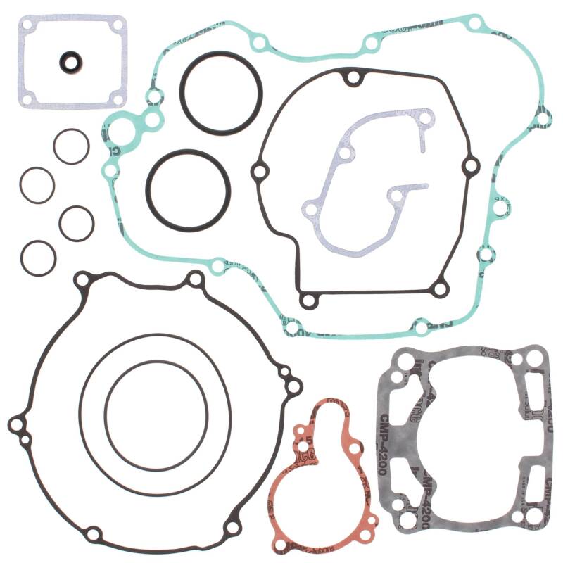 Vertex Pistons Vertex Gaskets 03-05 Kawasaki KX125 Complete Gasket Kit 808430 808430 Photo - Primary