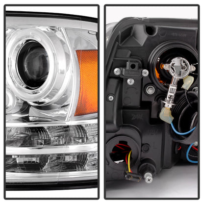 Spyder Dodge Ram 09-12 Projector Headlights Light Bar DRL Chrome PRO-YD-DR09-LBDRL-C 5080998 5080998 User 1