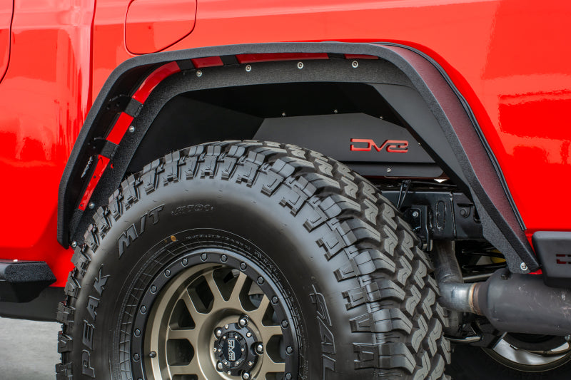 DV8 Offroad 201+ Jeep Gladiator Rear Inner Fenders - Black INFEND-04RB INFEND-04RB Photo - Mounted