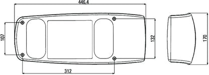 Hella Lamp SRBBLZR SMLR MG12 2VP 007502217 007502217 Technical Drawing