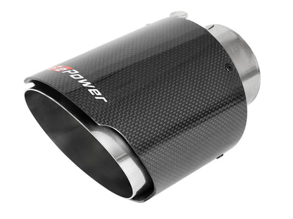aFe MACH Force-Xp 304 SS Clamp-On Exhaust Tip 2.5in. Inlet / 4.5in. Outlet / 7in. L - Carbon Fiber 49T25454-C07 49T25454-C07 Photo - Primary