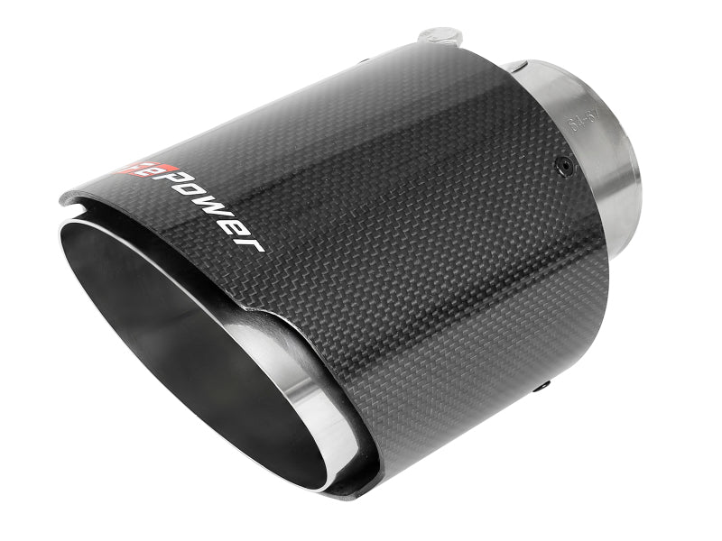AFe MACH Force-Xp 304 Stainless Steel Cat-Back Exhaust Carbon 2020 Chevrolet Corvette C8 49-34124NM-C 49-34124NM-C Photo - Close Up