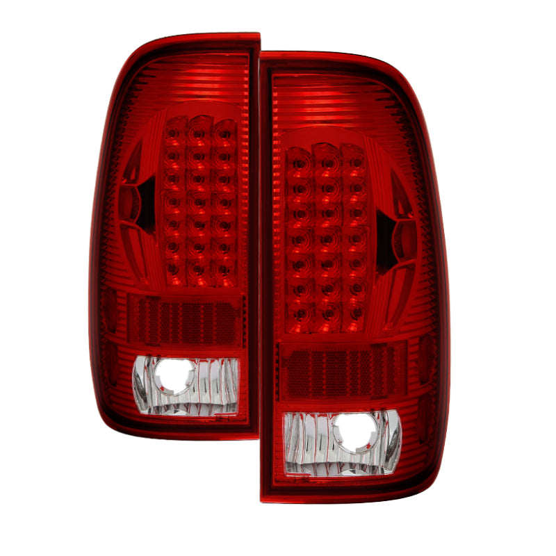 SPYDER Xtune Ford F150 Styleside 97-03 Super Duty 99-07 LED Tail Lights Red Smoke ALT-ON-FF15097-LED-RC 5034076 5034076 Photo - Primary