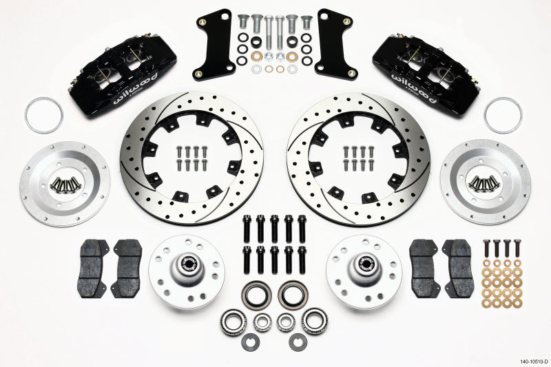 Wilwood DP6A Front Hub Kit, 12.19", Drilled, 67-69 Camaro, 64-72 Nova 140-10510-D Photo - Primary