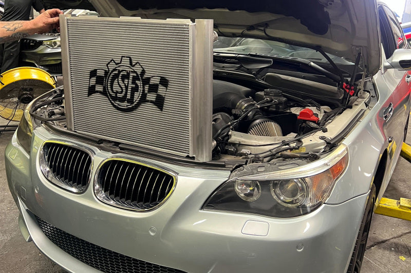 CSF 06-10 BMW E60 M5 / 06-10 BMW E63/E64 M6 Full Billet Aluminum High-Performance Radiator 7218 7218 Photo - Unmounted