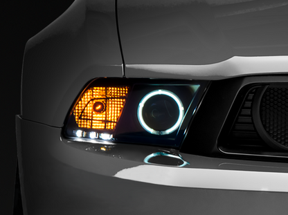 Raxiom 10-12 Ford Mustang w/ Headlights CCFL Halo Projector Headlights- Black Housing (Clear Lens) 101685 101685 Photo - Primary