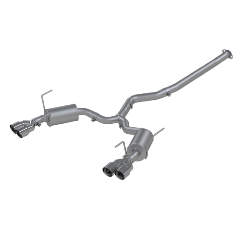 MBRP 15-19 Subaru WRX 2.0L/STI 2.5L 3in Dual Split Rear Exit w/ 3.5in Tips - T304 (Street Version) S4800304 S4800304 Photo - Primary