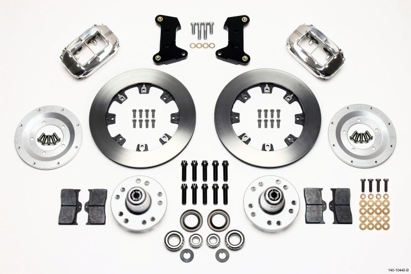 Wilwood Forged Dynalite Front Kit 12.19in Polished 74-80 Pinto/Mustang II Disc Spindle only 140-10440-P 140-10440-P Photo - Primary