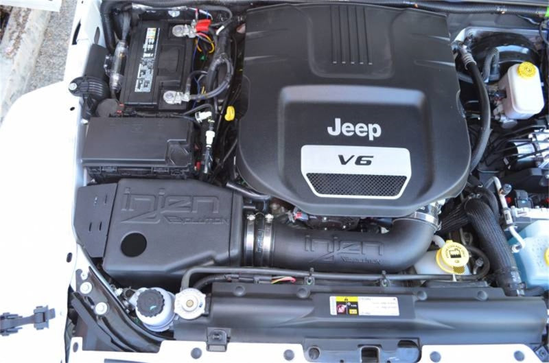 Injen 12-17 Jeep Wrangler JK 3.6L Evolution Intake (Oiled) EVO5008C EVO5008C Photo - Mounted
