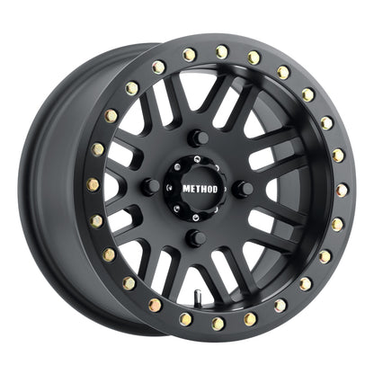 Method Race Wheels MR406 UTV Beadlock Wheel Matte Black 15x10 0 4x136 MR40651047555B Photo - Primary