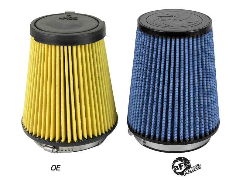 aFe MagnumFLOW Replacement Air Filter w/ Pro 5R Media 16-19 Ford Mustang GT350 V8-5.2L 10-10145 10-10145 Photo - Unmounted