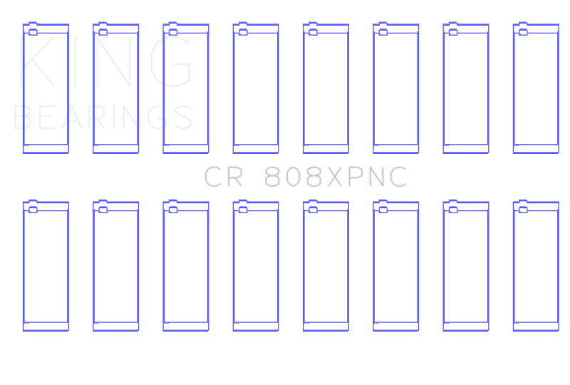 King Engine Bearings King GM 369-502 Gen IV / V / VI Big Block Chevy Rod Bearing Set CR808XPNC CR808XPNC Photo - Primary