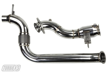 Turbo XS 2015+ Ford Mustang Ecoboost Downpipe w/ High Flow Catalytic Converter M15-DPC M15-DPC Photo - Primary
