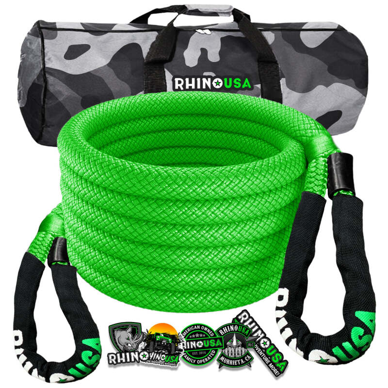Rhino USA Kinetic Energy Recovery Rope (1In X 30Ft) Green KROPE-1X30-GRN KROPE-1X30-GRN Photo - Primary