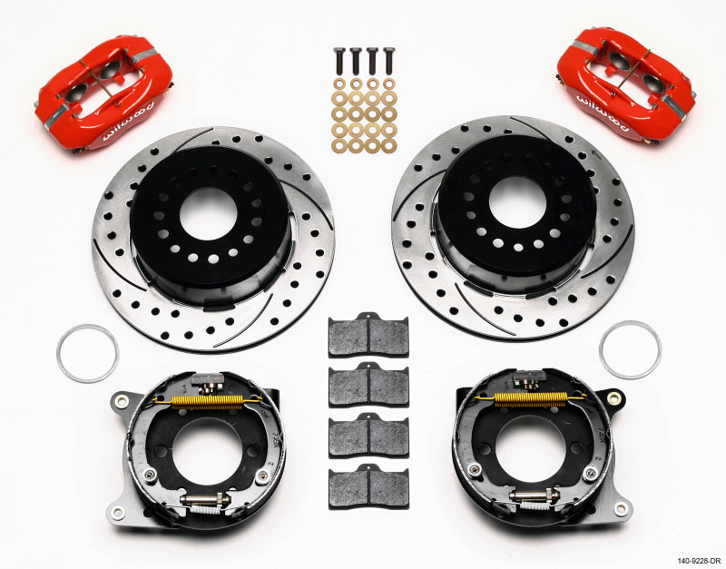 Wilwood FDL P/S P-B Kit,Drilled-Red 2005 & Up Mustang 140-9228-DR Photo - Primary