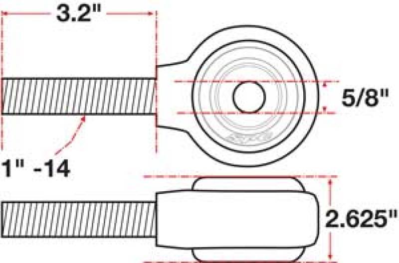 SPC Performance XAXIS Rod End Ball Joint 15736