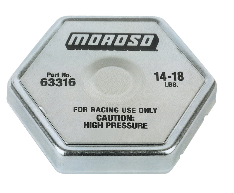Moroso Radiator Cap, 14-18 LB 63316 Photo - Primary