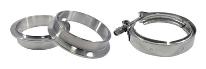 Torque Solution Stainless Steel V-Band Clamp & Flange Kit TS-VBK-4 Photo - Primary