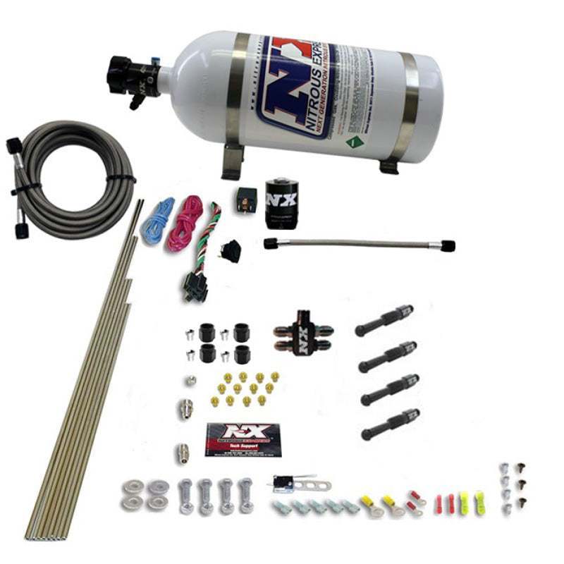 Nitrous Express Dry Direct Port Nitrous Kit 4 Cyl w/10lb Bottle 93046-10 93046-10 Photo - Primary
