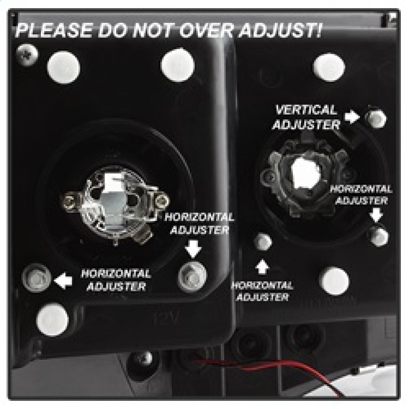 Spyder 02-05 Dodge Ram 1500 Light Bar Projector Headlights - Black (PRO-YD-DR02V2-LB-BK) 5084606 5084606 Photo - Unmounted