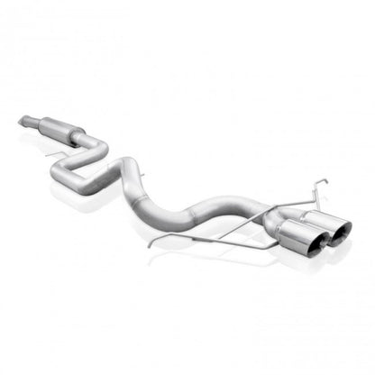 Stainless Works 2013-18 Ford Focus ST 3in Catback Vintage Round Muffler 4in Tips FC13CB-RT FC13CB-RT Photo - Primary