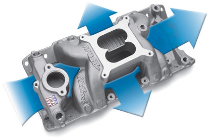 Edelbrock S/B Chevy RPM Air-Gap Manifold 7501 Photo - Unmounted