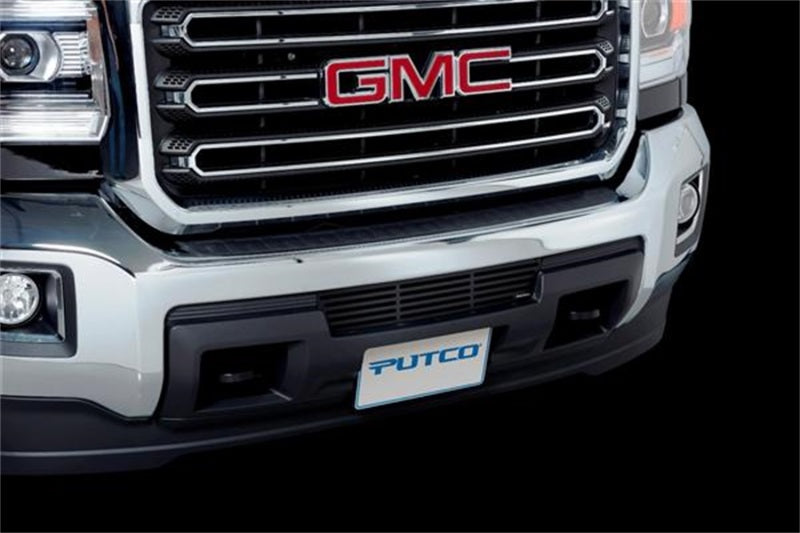 Putco 2015-2017, GMC Sierra HD - Stainless Steel - Black Bar Design Bumper 87196 Photo - Mounted