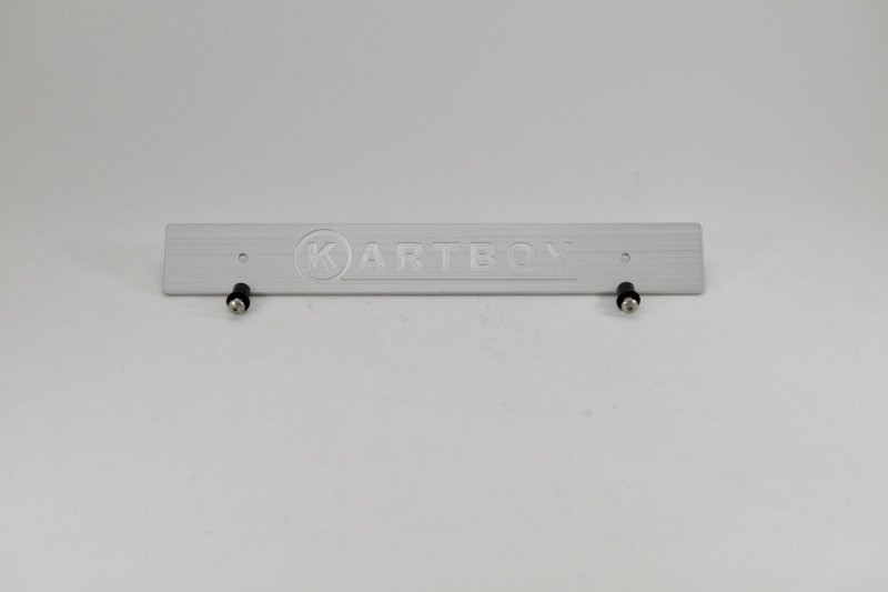 Kartboy Front License Plate Delete - Silver KB-055-PL-SLV User 1