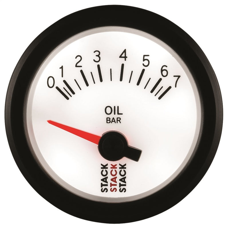 Autometer Stack 52mm 0-7 Bar M10 Male Electric Oil Pressure Gauge - White ST3251 ST3251 User 4