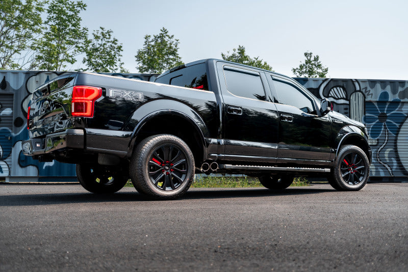 MBRP 15+ Ford F150 T304 Pre-Axle 4in OD Tips Dual Outlet 3in Cat Back S5262304 Photo - lifestyle view