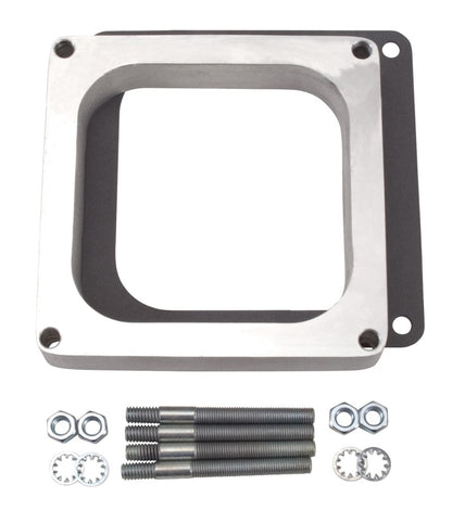 Edelbrock Carburetor Spacer 4500-Style 1 Inches Open Spacer, Aluminum 8717 Photo - Primary
