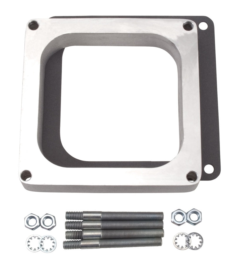 Edelbrock Carburetor Spacer 4500-Style 1 Inches Open Spacer, Aluminum 8717 Photo - Primary