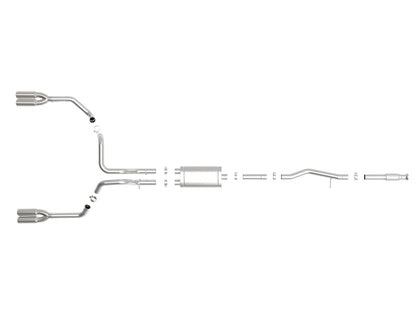 aFe Vulcan Series 3in 304SS Exhaust Cat-Back Exh w/ Pol Tips 2019 GM Silverado / Sierra 1500 V8-5.3L 49-34105-P 49-34105-P Photo - Unmounted