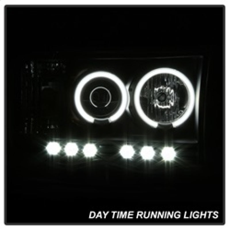 Spyder Dodge Ram 1500 02-05 03-05 Projector Headlights CCFL Halo LED Blk PRO-YD-DR02-CCFL-BK 5009951 5009951 Photo - Unmounted