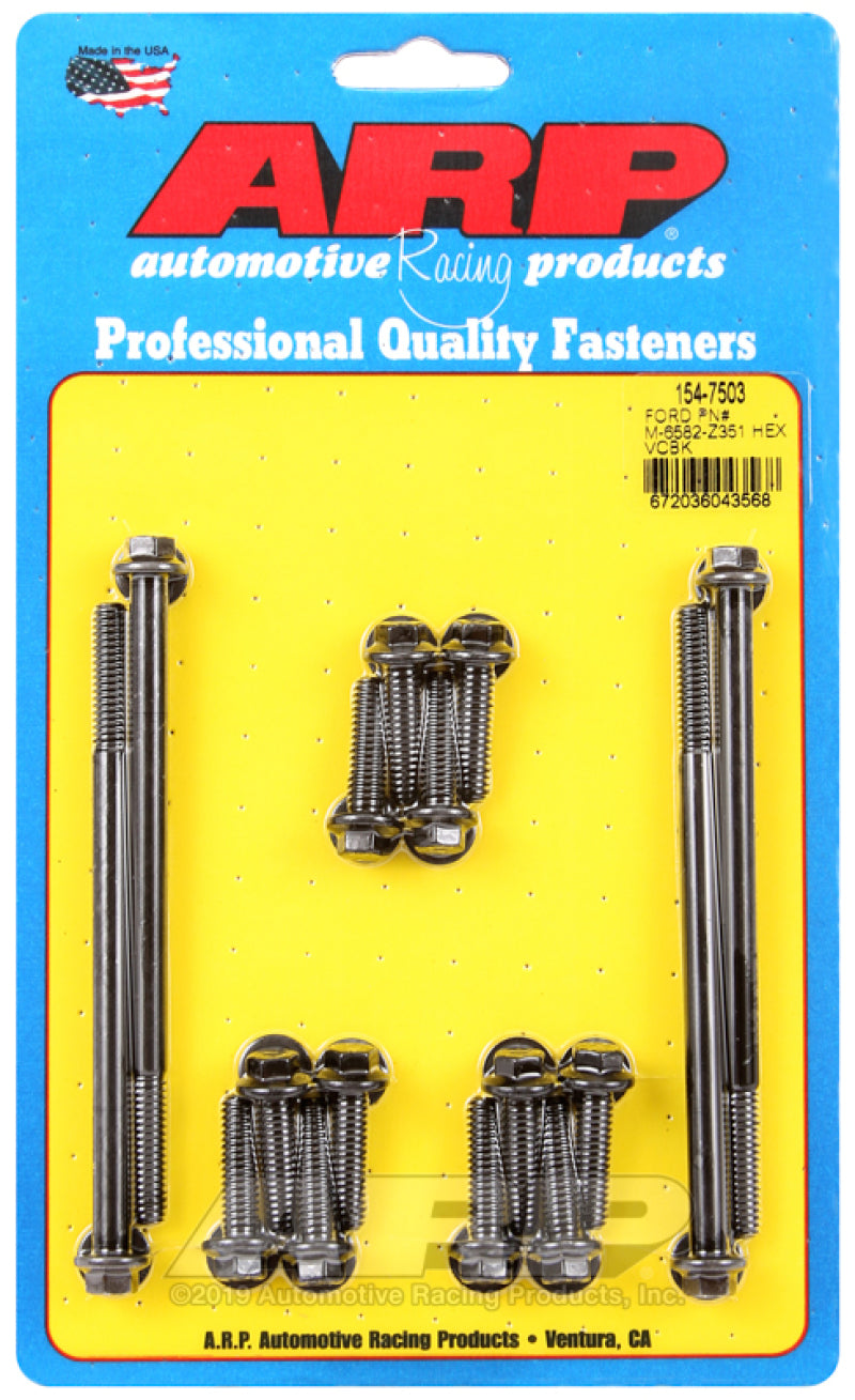 ARP SB Ford PN# M-6582-Z351 Hex Valve Cover Bolt Kit 154-7503 Photo - Primary