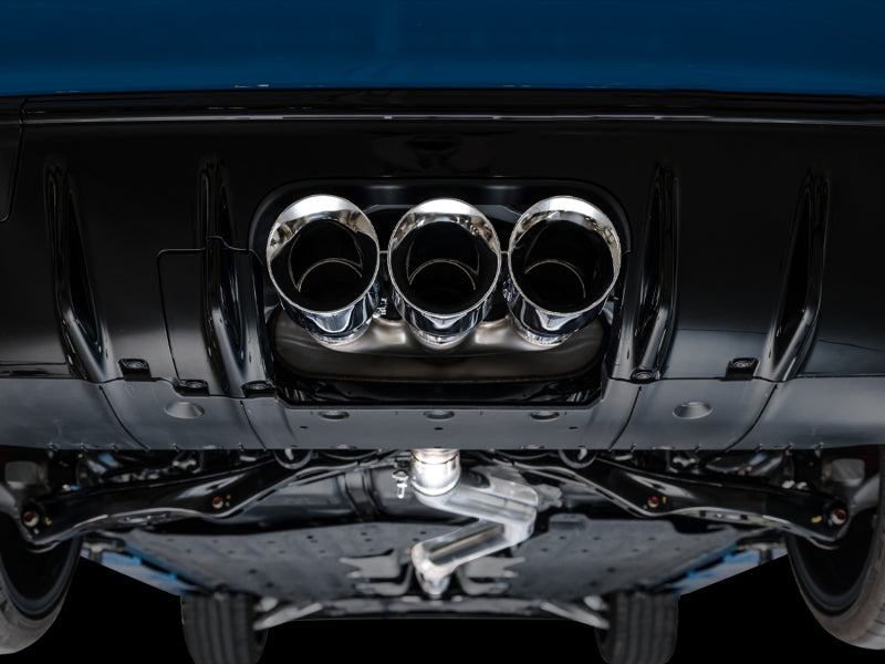 AWE Tuning 2023 Honda Civic Type R FL5 Touring Edition Exhaust w/ Triple Chrome Silver Tips 3015-52287 3015-52287 Photo - Mounted