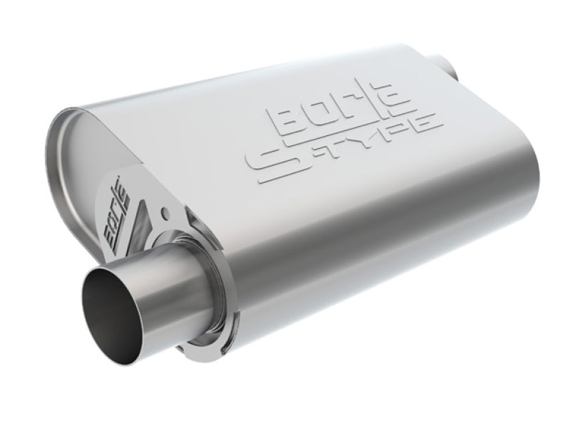 Borla CrateMuffler Mopar BB 383/413/426/440 S-Type 2.5in Offset/Offset 14inx4.35inx9in Oval Muffler 400942 400942 Photo - Primary