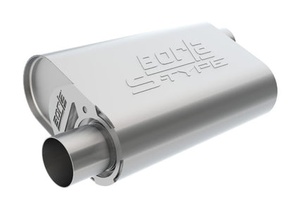 Borla CrateMuffler Mopar BB 383/413/426/440 S-Type 2.5in Offset/Offset 14inx4.35inx9in Oval Muffler 400942 400942 Photo - Primary
