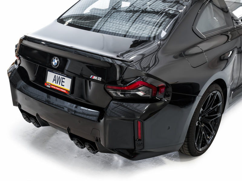 AWE Tuning 23-24 BMW G87 M2 SwitchPath Edition Exhaust - Diamond Black Tips 3025-43487 3025-43487 Photo - Mounted